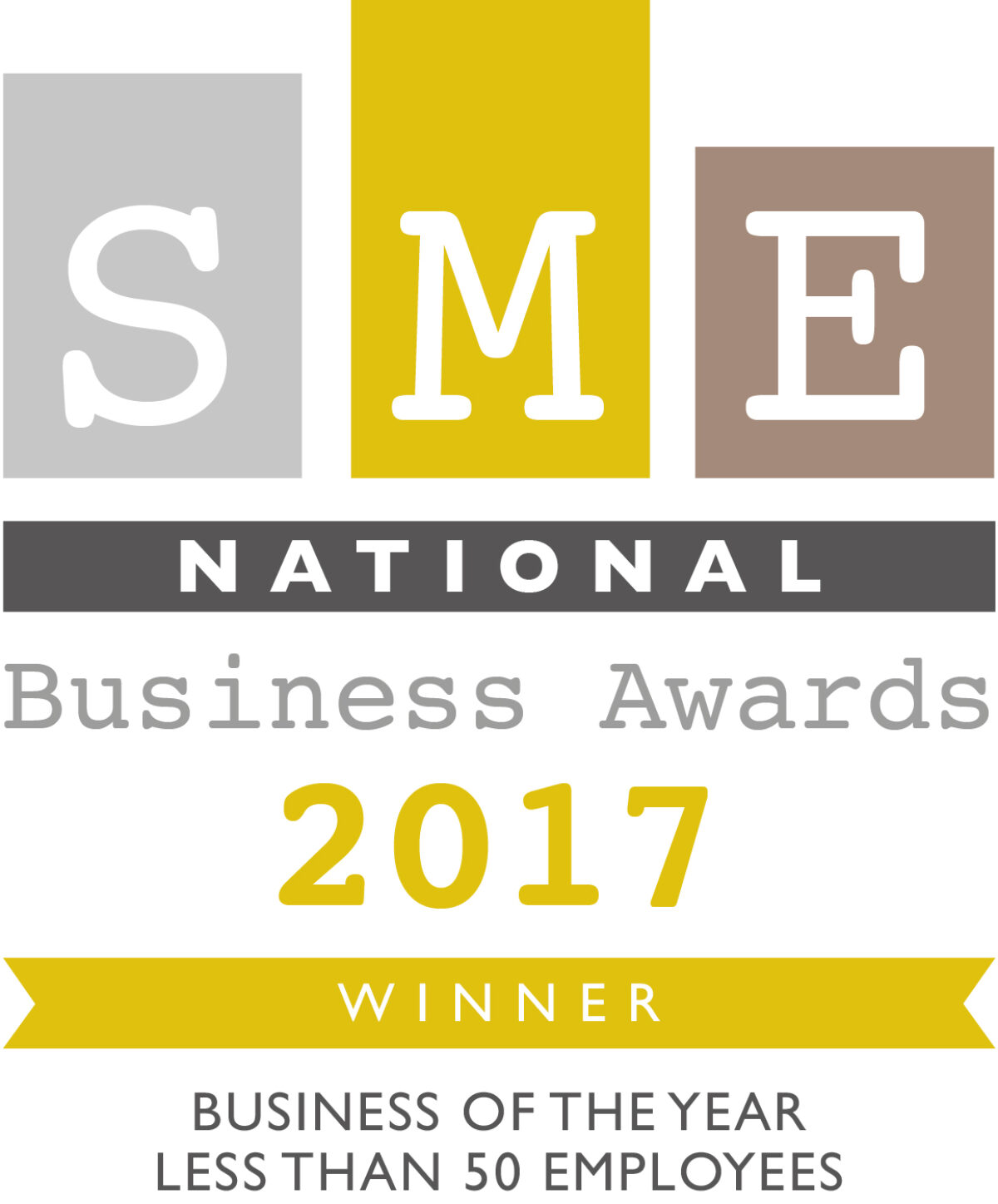 SME National business awards winners logo 2017