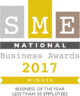 SME National business awards winners logo 2017