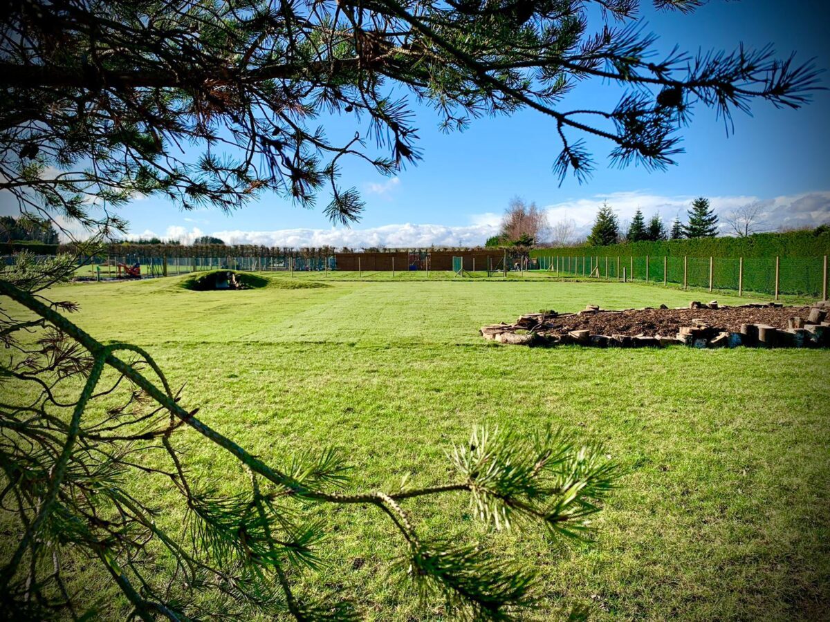Woodcote Green shot of the brand new field