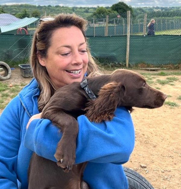 Levi with brown cocker spaniel