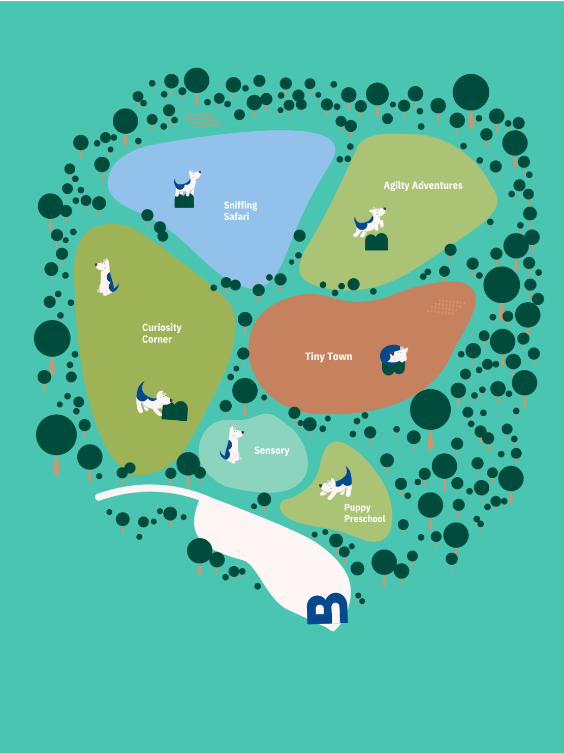 Bruce's Surrey Hills map