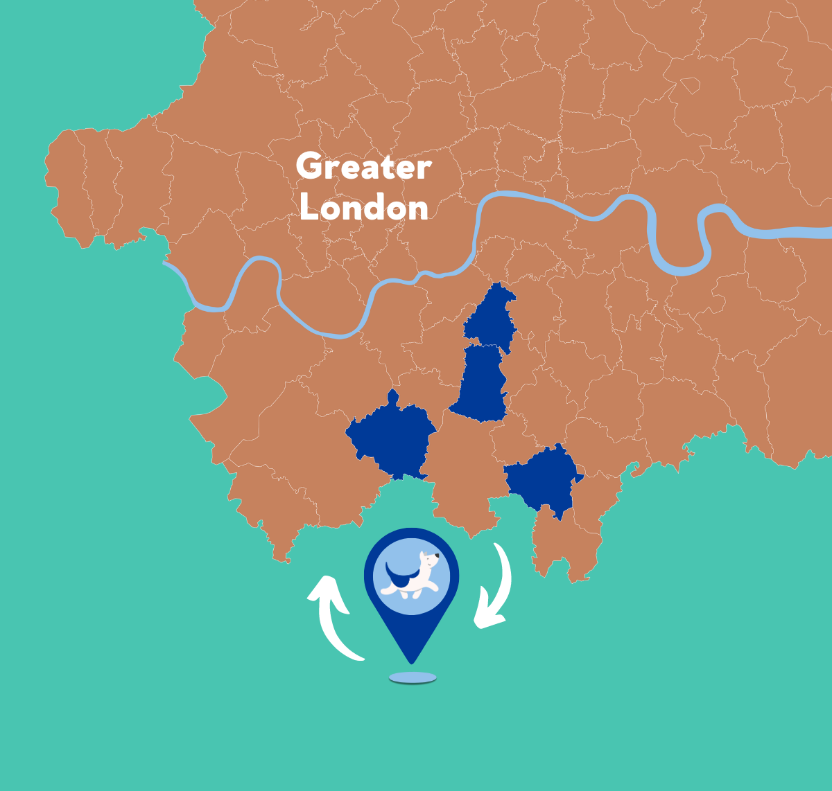woodcote map